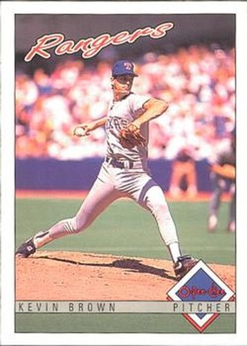 #20 Kevin Brown - Texas Rangers - 1993 O-Pee-Chee Baseball