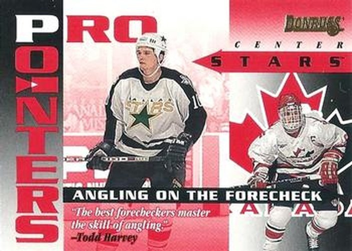 #20 Todd Harvey - Dallas Stars / Canada - 1995-96 Donruss Hockey - Pro Pointers