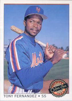 #20 Tony Fernandez - New York Mets - 1993 O-Pee-Chee Premier Baseball