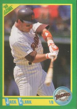 #20 Jack Clark - San Diego Padres - 1990 Score Baseball
