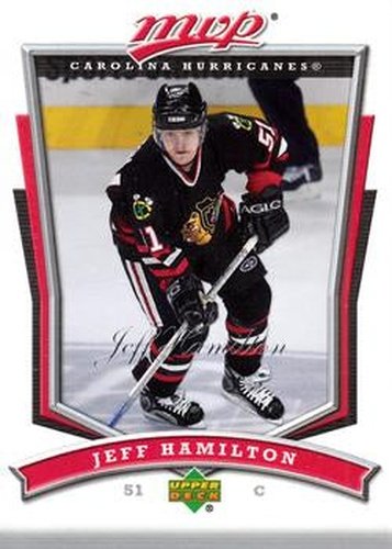 #20 Jeff Hamilton - Carolina Hurricanes - 2007-08 Upper Deck MVP Hockey