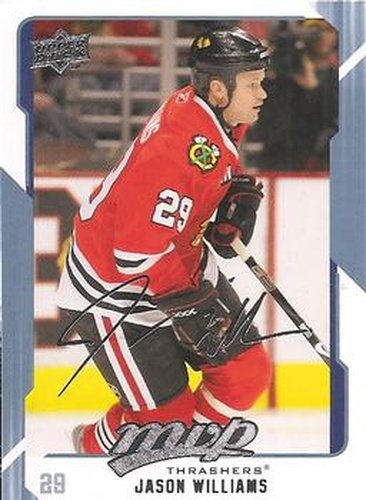 #20 Jason Williams - Atlanta Thrashers - 2008-09 Upper Deck MVP Hockey