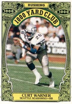 #20 Curt Warner - Seattle Seahawks - 1986 Topps Football - 1000 Yard Club