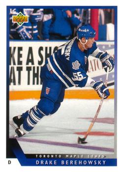 #20 Drake Berehowsky - Toronto Maple Leafs - 1993-94 Upper Deck Hockey