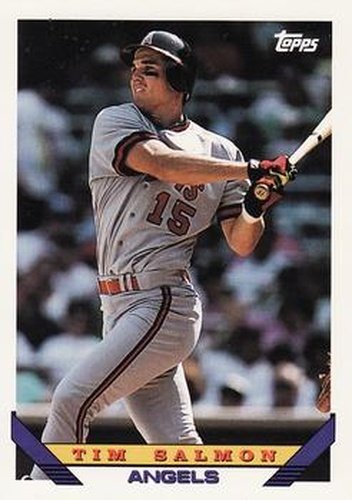 #20 Tim Salmon - California Angels - 1993 Topps Baseball