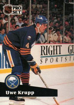 #20 Uwe Krupp - 1991-92 Pro Set Hockey