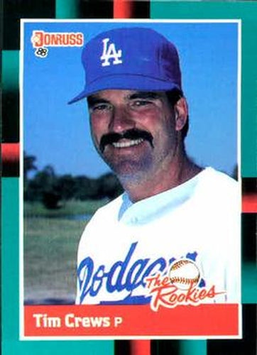 #20 Tim Crews - Los Angeles Dodgers - 1988 Donruss The Rookies Baseball