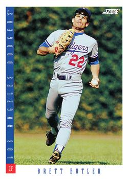 #20 Brett Butler - Los Angeles Dodgers - 1993 Score Baseball