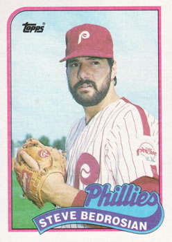 #20 Steve Bedrosian - Philadelphia Phillies - 1989 Topps Baseball