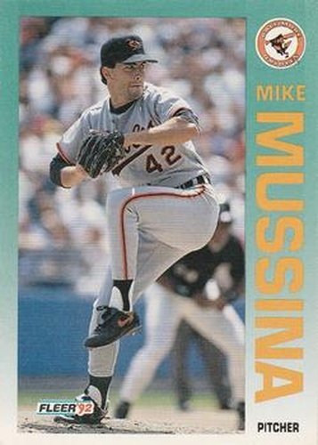 #20 Mike Mussina - Baltimore Orioles - 1992 Fleer Baseball