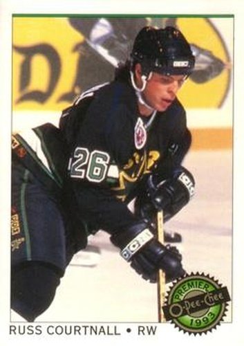 #20 Russ Courtnall - Minnesota North Stars - 1992-93 O-Pee-Chee Premier Hockey