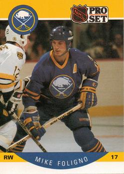 #20 Mike Foligno - Buffalo Sabres - 1990-91 Pro Set Hockey