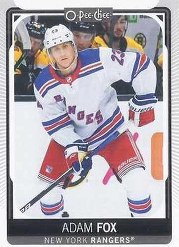 #20 Adam Fox - New York Rangers - 2021-22 O-Pee-Chee Hockey