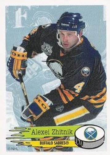 #20 Alexei Zhitnik - Buffalo Sabres - 1995-96 Panini Hockey Stickers