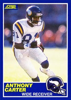 #20 Anthony Carter - Minnesota Vikings - 1989 Score Football