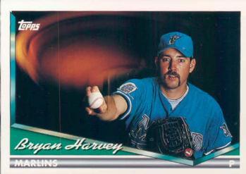 #20 Bryan Harvey - Florida Marlins - 1994 Topps Baseball