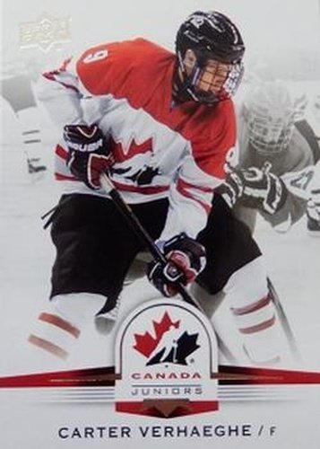 #20 Carter Verhaeghe - Canada - 2014-15 Upper Deck Team Canada Juniors Hockey
