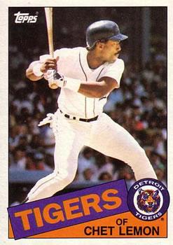 #20 Chet Lemon - Detroit Tigers - 1985 Topps Baseball