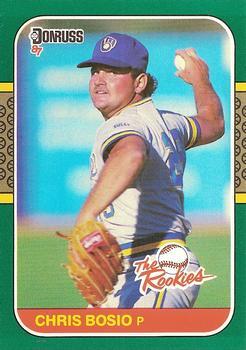 #20 - Chris Bosio - Milwaukee Brewers - 1987 Donruss The Rookies Baseball