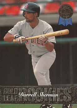 #20 Darrell Sherman - San Diego Padres - 1993 Leaf Baseball - Gold Leaf Rookies
