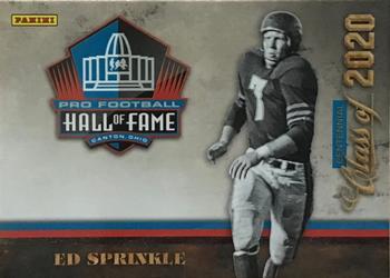 #20 Ed Sprinkle - Chicago Bears - 2020 Panini Pro Football Hall of Fame Football