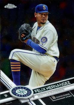 #20 Felix Hernandez - Seattle Mariners - 2017 Topps Chrome Baseball