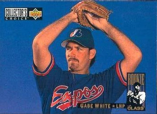 #20 Gabe White - Montreal Expos - 1994 Collector's Choice Baseball