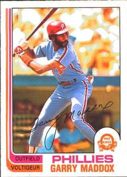 #20 Garry Maddox - Philadelphia Phillies - 1982 O-Pee-Chee Baseball
