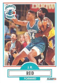 #20 J.R. Reid - Charlotte Hornets - 1990-91 Fleer Basketball