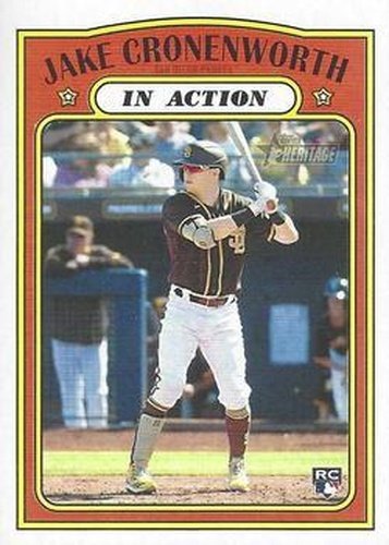 #20 Jake Cronenworth - San Diego Padres - 2021 Topps Heritage Baseball