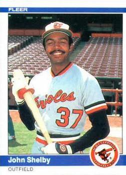 #20 John Shelby - Baltimore Orioles - 1984 Fleer Baseball