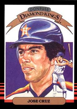 #20 Jose Cruz - Houston Astros - 1985 Donruss Baseball
