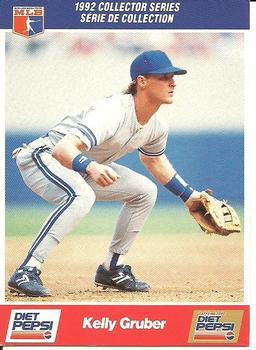 #20 Kelly Gruber - Toronto Blue Jays - 1992 Diet Pepsi Baseball