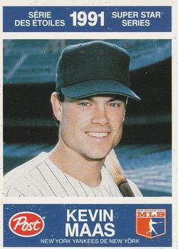 #20 Kevin Maas - New York Yankees - 1991 Post Canada Super Star Series Baseball