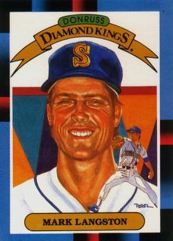 #20 Mark Langston - Seattle Mariners - 1988 Leaf Baseball