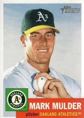 #20 Mark Mulder - Oakland Athletics - 2002 Topps Heritage Baseball