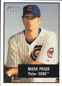 #20 Mark Prior - Chicago Cubs - 2003 Bowman Heritage Baseball