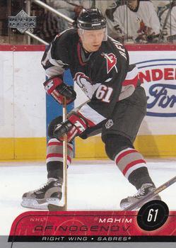 #20 Maxim Afinogenov - Buffalo Sabres - 2002-03 Upper Deck Hockey