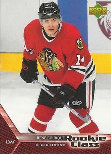 #20 Rene Bourque - Chicago Blackhawks - 2005-06 Upper Deck Rookie Class Box Set Hockey