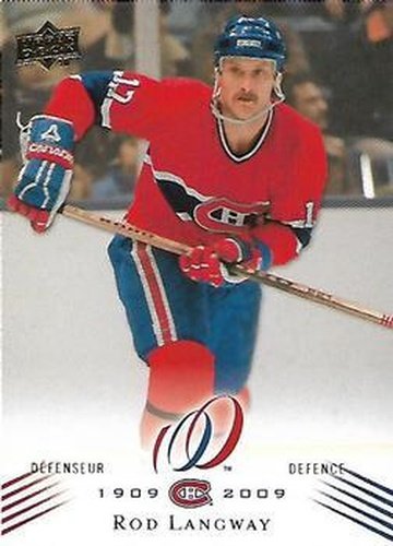 #20 Rod Langway - Montreal Canadiens - 2008-09 Upper Deck Montreal Canadiens Centennial Hockey