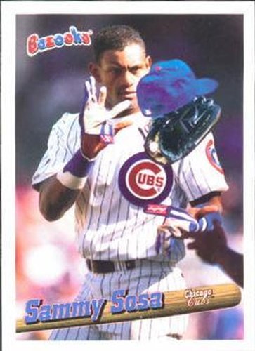 #20 Sammy Sosa - Chicago Cubs - 1996 Bazooka Baseball