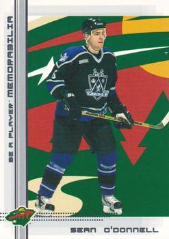 #20 Sean O'Donnell - Minnesota Wild - 2000-01 Be a Player Memorabilia Hockey