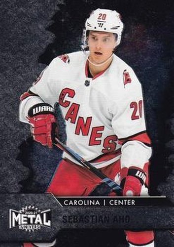 #20 Sebastian Aho - Carolina Hurricanes - 2020-21 Skybox Metal Universe Hockey