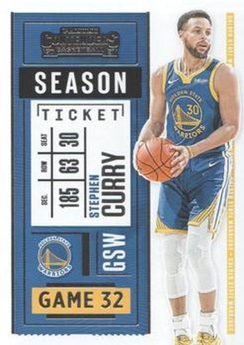 #20 Stephen Curry - Golden State Warriors - 2020-21 Panini Contenders Basketball