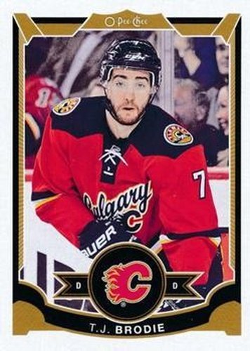 #20 T.J. Brodie - Calgary Flames - 2015-16 O-Pee-Chee Hockey