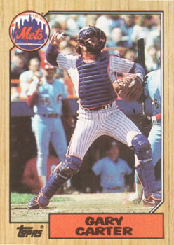 #20 Gary Carter - New York Mets - 1987 Topps Baseball