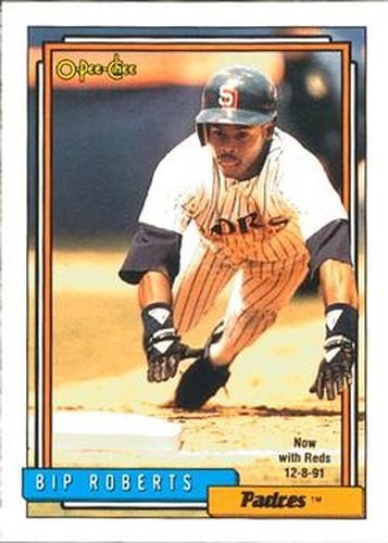 #20 Bip Roberts - Cincinnati Reds - 1992 O-Pee-Chee Baseball