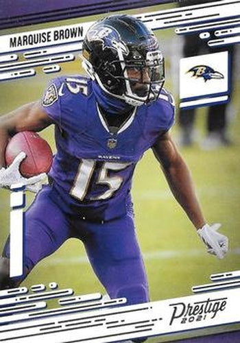 #20 Marquise Brown - Baltimore Ravens - 2021 Panini Prestige Football