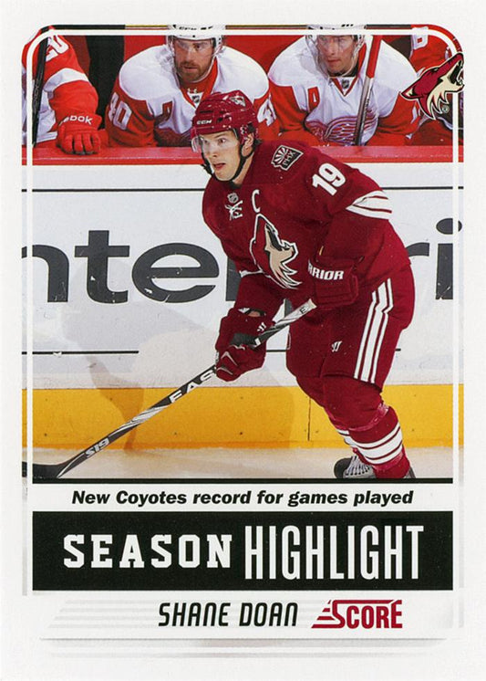 #20 Shane Doan - Phoenix Coyotes - 2011-12 Score Hockey