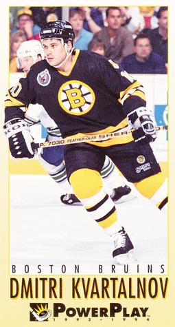 #20 Dmitri Kvartalnov - Boston Bruins - 1993-94 Fleer PowerPlay Hockey